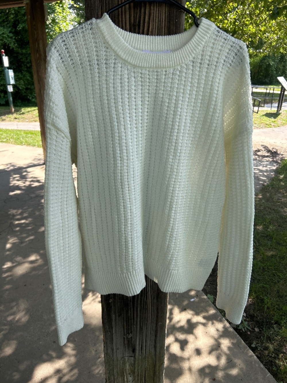 Cream sweater